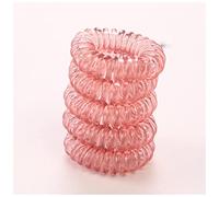 Diadema Mujer 10 unid/lote 3 cm Pequeño cabello cuerdas niñas Color transparente Bandas elásticas Peinados de caballo Titular de la Ate Accesorios for el cabello Auriculares Diadema(10PCS pink)