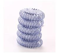 Diadema Mujer 10 unid/lote 3 cm Pequeño cabello cuerdas niñas Color transparente Bandas elásticas Peinados de caballo Titular de la Ate Accesorios for el cabello Auriculares Diadema(10PCS Blue)