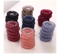 Diadema Mujer 10 unid/lote 3 cm Pequeño cabello cuerdas niñas Color transparente Bandas elásticas Peinados de caballo Titular de la Ate Accesorios for el cabello Auriculares Diadema(10PCS mix color)