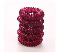Diadema Mujer 10 unid/lote 3 cm Pequeño cabello cuerdas niñas Color transparente Bandas elásticas Peinados de caballo Titular de la Ate Accesorios for el cabello Auriculares Diadema(10PCS Red wine)
