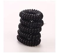Diadema Mujer 10 unid/lote 3 cm Pequeño cabello cuerdas niñas Color transparente Bandas elásticas Peinados de caballo Titular de la Ate Accesorios for el cabello Auriculares Diadema(10PCS Black)