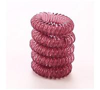 Diadema Mujer 10 unid/lote 3 cm Pequeño cabello cuerdas niñas Color transparente Bandas elásticas Peinados de caballo Titular de la Ate Accesorios for el cabello Auriculares Diadema(10PCS Hot pink)