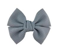 Diadema Mujer 10 unids/lote 4.5 "Grandes arcos de cabello de tela de waffle for niñas Accesorios de moda dulces populares Bowknot Boutique Weave Wear Auriculares Diadema(Grey,Without clip)