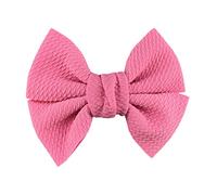 Diadema Mujer 10 unids/lote 4.5 "Grandes arcos de cabello de tela de waffle for niñas Accesorios de moda dulces populares Bowknot Boutique Weave Wear Auriculares Diadema(Pink,Without clip)