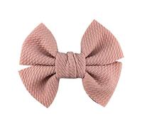 Diadema Mujer 10 unids/lote 4.5 "Grandes arcos de cabello de tela de waffle for niñas Accesorios de moda dulces populares Bowknot Boutique Weave Wear Auriculares Diadema(Dirty pink,Without clip)