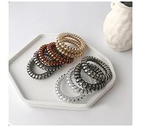 Diadema Mujer 10 unids niña banda de goma tocado diadema anti-teléfono línea anillo de pelo hembra versión coreana banda de pelo cuerda accesorios for el cabello Auriculares Diadema(Style-10)