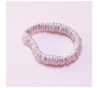 Diadema Mujer 100% Pure Silk Hair Bow Lazos Cuerdas Bandas Scrunchy Elastics Panaleros Portones for Mujeres Chicas Accesorios for El Pelo Auriculares Diadema(Pink 1cm)