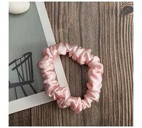 Diadema Mujer 100% Pure Silk Hair Bow Lazos Cuerdas Bandas Scrunchy Elastics Panaleros Portones for Mujeres Chicas Accesorios for El Pelo Auriculares Diadema(Pink 1.5cm)