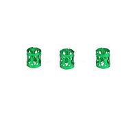 Diadema Mujer 100 unids 8x9mm Beads mixtos Ajustable Pein trenzas Dreadlock Beads Ajustable Hair Braid Anillos Publicanos Clips Tubos Joyería Auriculares Diadema(Green)