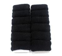 Diadema Mujer 12 unids/paquete colorido cabello ancho scrunchie elástico goma goma anillo for las mujeres niñas cabecera de caballo soporte de accesorios for el cabello Auriculares Diadema(A)