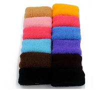 Diadema Mujer 12 unids/paquete colorido cabello ancho scrunchie elástico goma goma anillo for las mujeres niñas cabecera de caballo soporte de accesorios for el cabello Auriculares Diadema(B)