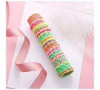 Diadema Mujer 50 unids 3 cm Colorful Girls Elastic Bandas Elastic Bands Tit Poder Venta al por mayor Banda de goma Accesorios for el cabello Bandas for niñas Auriculares Diadema (Size : China)