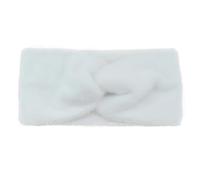 Diadema Mujer Diademas de felpa cruzadas suaves y anchas for mujer, banda for el cabello elástica, cálida y sólida, for deportes, yoga, for niñas.(White)
