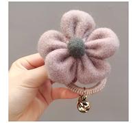 Diadema Mujer High Elastic Hair Band Peluche Flor Clip de pelo Corbata Caballo PanalyToil Holder Lady Hair Scrunchies Girls Sweet Popular Pelo Accesorios Auriculares Diadema(Pink hair rope)