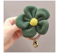 Diadema Mujer High Elastic Hair Band Peluche Flor Clip de pelo Corbata Caballo PanalyToil Holder Lady Hair Scrunchies Girls Sweet Popular Pelo Accesorios Auriculares Diadema(Green hair rope)