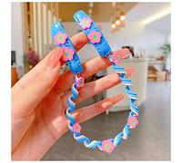 Diadema Mujer Linda flor corazón pelo trenzado cuerda chicas trenzas sucias bandas de pelo caramelo curling latas de pelo herramientas de estilo accesorios Auriculares Diadema(8)