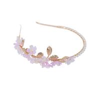 Diadema multifuncional con diamantes de imitación, perlas y mariposas, accesorio de joyería para el cabello, adecuado para fiestas, bailes, bodas, clip de boda con diseño de mariposa, talla única