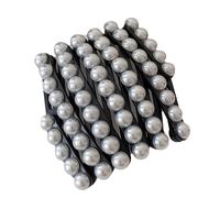 Diadema multiusos adornada con perlas fáciles de ajustar y usar, accesorio para el cabello para un aspecto elegante, uso diario casual
