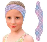 Diadema Natación Niños, Protección de Oídos, Alta Elasticidad y Cierre de Velcro, Diademas de Natación para Niños (Rosa, Escala)