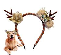 Diadema Navideña para Mascotas - Banda Luminosa Adorable para Perros,Diademas LED De Astas para Mascotas,para Decoración Accesorios De Foto Festival Fiesta Vacaciones Uso Diario Y Exterior