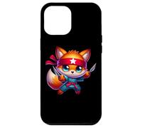 Diadema Ninja Fox Star Rojo Karate Carcasa para iPhone 12 Pro MAX