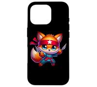 Diadema Ninja Fox Star Rojo Karate Carcasa para iPhone 16 Pro