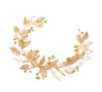 Diadema Novia Boda Diadema de cristal con perlas, diadema de hojas, diadema nupcial for boda, accesorios for el cabello fiesta Para Decorar