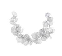 Diadema Novia Boda Diadema de perlas y hojas for boda, accesorios for el cabello de novia for mujer, accesorios for el cabello de novia, joyería Para Decorar(Silver)