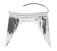 Diadema Novia Boda Tocado de novia, diadema de boda brillante for el cabello, diademas nupciales for boda, accesorios de tocado de joyería for el cabello Para Decorar(Silver)
