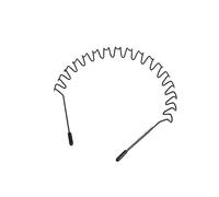 Diadema Ondulada De Primavera Diademas deportivas antideslizantes negras con aro de pelo ondulado Metal Unisex for mujeres y hombres, diadema sencilla, tocado for lavar la cara(Style 02-1pcs)
