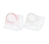 Diadema Pañuelo Triangular Estilo Francés Vintage, 2 Piezas | Lazo Integrado y Agarre Seguro, Tejido Floral Delicado, Adecuado para Vacaciones y Sesiones Fotográficas
