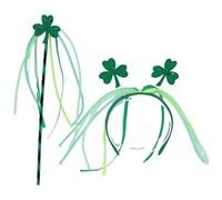 Diadema para adultos del Día de San Patricio, color verde, fiesta irlandesa, festival, flor, aro para el pelo para adolescentes