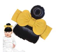 Diadema para bebé con flequillo | pelucas de flequillo diadema para niños pequeños | Cómodo accesorio para la cabeza para celebrar actuaciones en el escenario de padres e hijos