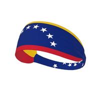 Diadema para Deportes al Aire Libre, Yoga, Ciclismo, Viajes, con Estampado de la Bandera de Venezuela, Que Absorbe el Sudor.