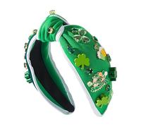 Diadema Para El Día De San Patricio - Accesorios De Nudo Irlandés Con Rhinestones - Diadema Para Mujeres Del Día San Patricio | Para Uso Diario Mujeres Niñas Fiesta Maquillaje Acción De Gracias Navida