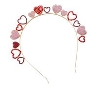 Diadema para el día de San Valentín, aro de corazón de, accesorios para el cabello, accesorios para el cabello, decoraciones para el cabello de cumpleaños, accesorios para el cabello de