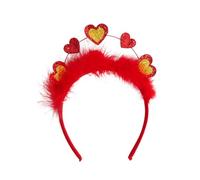 Diadema para el día de San Valentín con purpurina y corazón para el pelo, para boda, compromiso, accesorios para el cabello, diadema ajustable