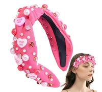 Diadema para el Día de San Valentín - Diadema anudada con letras en forma