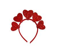 Diadema para el día de San Valentín para mujer, con lentejuelas brillantes, corazón, con forma de amor, accesorios para el cabello, regalo de boda, accesorio para el cabello