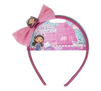 Diadema para el Pelo de Gabby´s Dollhouse - Color Rosa - Elaborado con Materiales Resistentes - Diseño Insipirado en Gabby con Lazo - Producto Original Diseñado en España