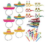 Diadema para Fiesta Mexicana Diadema，Fiesta Mexicana - Sombreros y Gafas de Fiesta, Complementos ideales para tu Altar de Muertos Mexicano para Festivales Carnavales Halloween Acción de Gracias