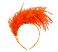 Diadema para fiestas de Mardi Gras con plumas, accesorios para carnaval, eventos de baile y festivales de música, para carnavales, B, Talla única