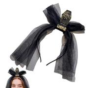 Diadema Para Halloween, Tocado Vintage De Lápida Con Velo, Accesorios De Disfraces De Halloween De Miedo Tocado Para Cosplay, Carnavales, Actuación Escénica Y Fiesta