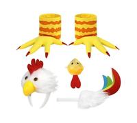 Diadema para la Cabeza de Gallo Disfraz Cosplay Halloween Con Diadema,