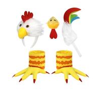 Diadema para la Cabeza de Gallo Kit Diadema Juego Roles Animales Halloween