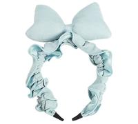 Diadema para la ducha | : 25 x 14 cm diadema con lazos suaves y no deslizantes | Diadema para mujer y niña con lazo para ducha, entrenamiento, deporte, maquillaje, accesorios para el cabello