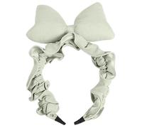 Diadema para la ducha | : 25 x 14 cm diadema con lazos suaves y no deslizantes | Diadema para mujer y niña con lazo para ducha, entrenamiento, deporte, maquillaje, accesorios para el cabello