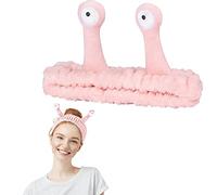 Diadema para lavarse la cara, Spa Cuidado de la piel Diadema Palma y Caracol Maquillaje Diademas Diadema elástica para lavarse la cara Ducha Deportes Belleza Cuidado de la piel (Rosa)