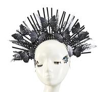 Diadema para mujer, corona con pinchos, diadema de halocrown, diadema de mariposa