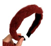 Diadema para mujer, de tela navideña, estética, gruesa, de espuma, para el pelo, estilo casual, estilo francés vintage
